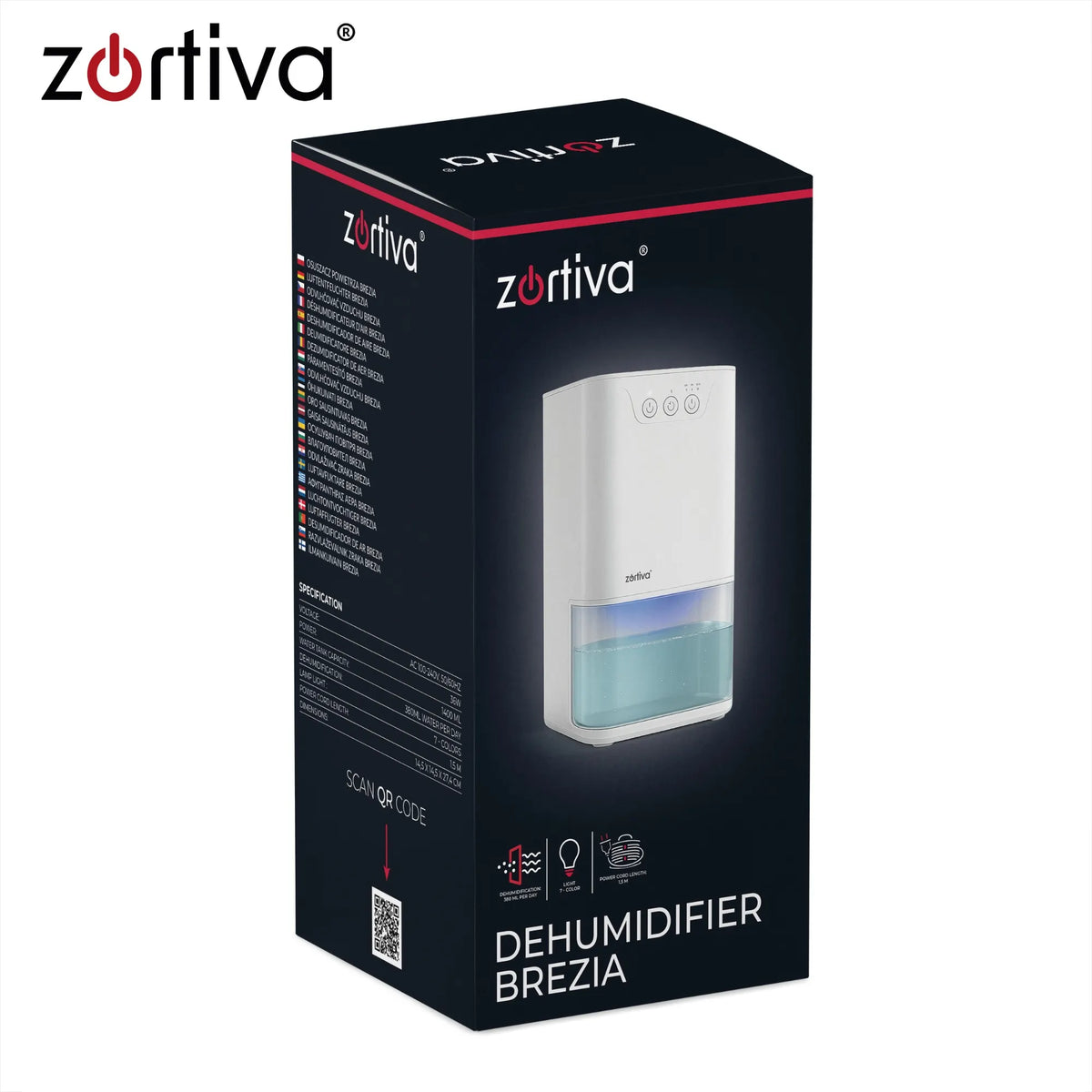 Zortiva Brezia Affugter 36W Hvid