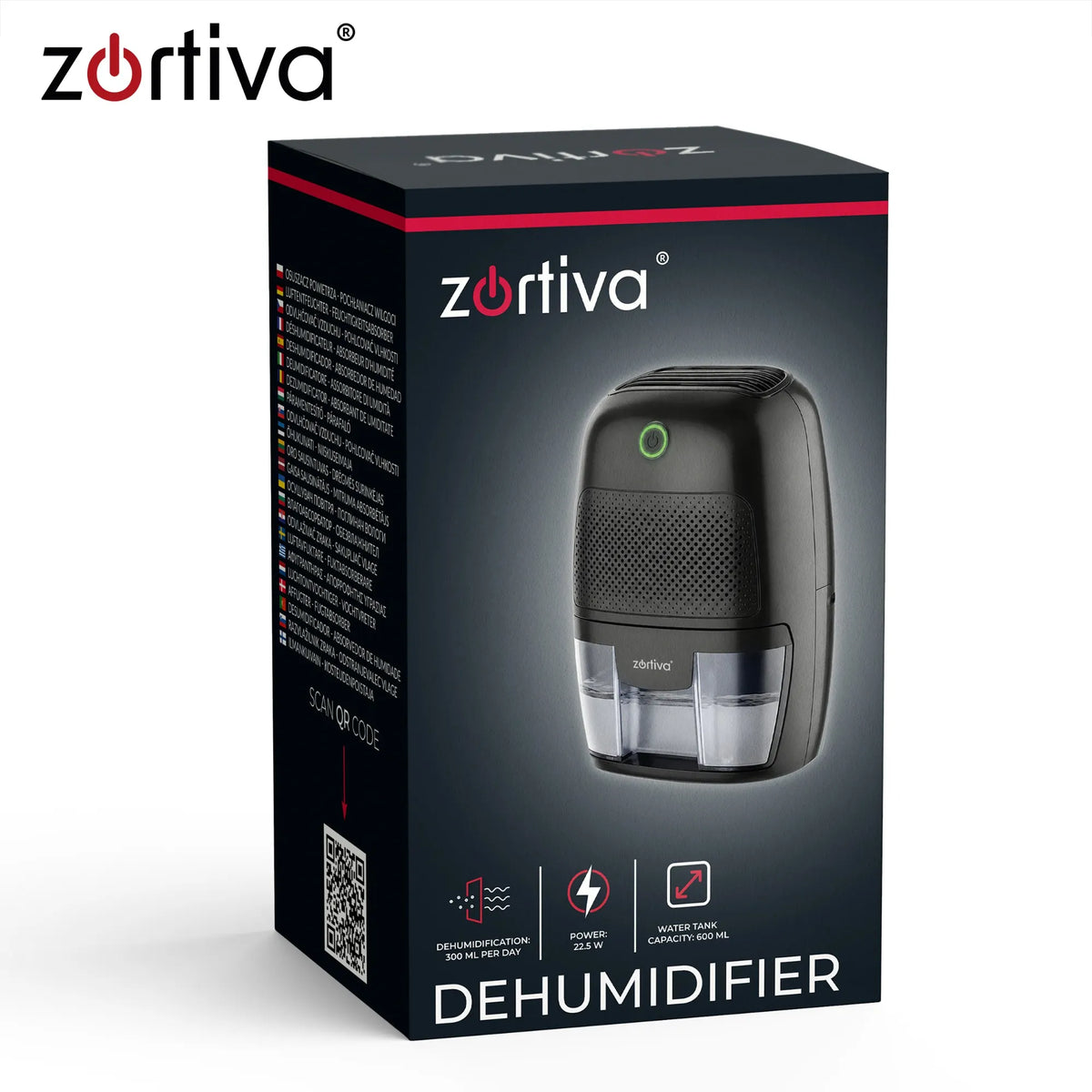 Zortiva 00028273 Affugter 22.5W Sort