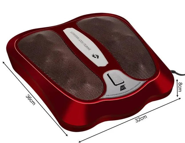 Shiatsu Fodmassageapparat med Varme – 18 Massagehoveder & Infrarød Varme