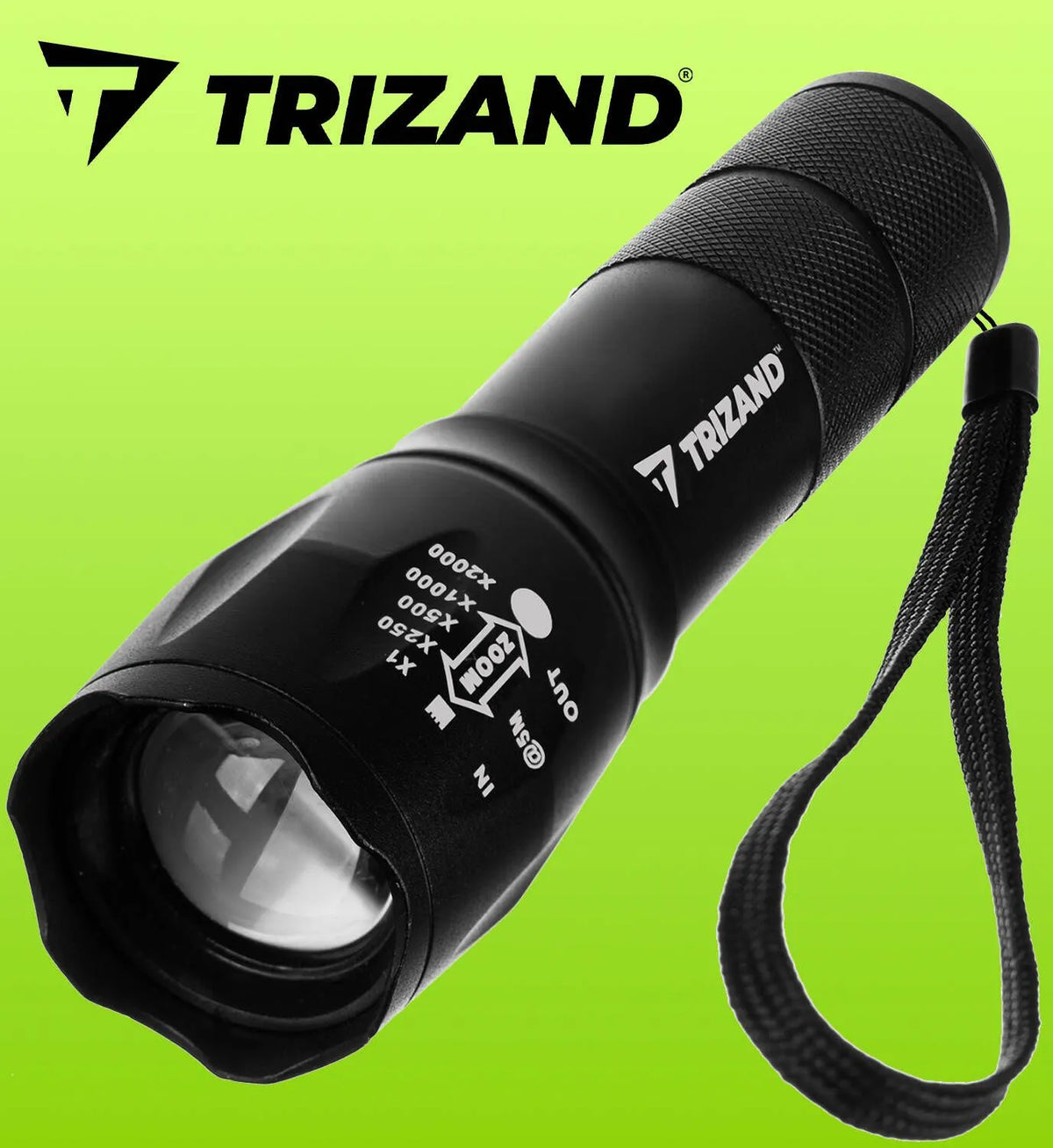 Uppladdningsbar LED Ficklampa med CREE T6 – Zoom, 3 Ljusfunktioner & USB Laddning