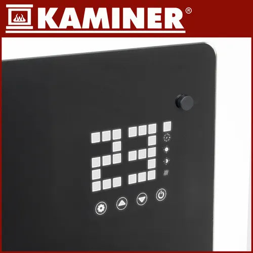 Kaminer Zelva 26572 Glas Elradiator 2500W Sort