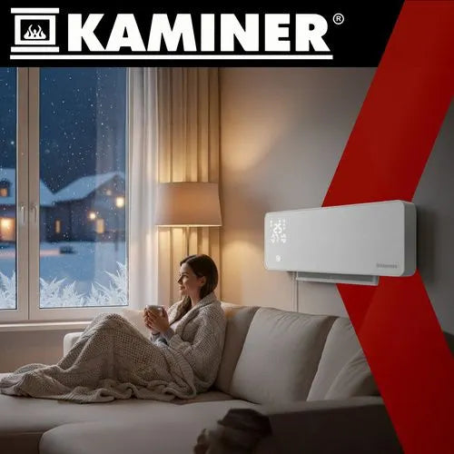 Värmefläkt 2000W med Wi-Fi och fjärrkontroll – Smart väggmonterad värmefläkt