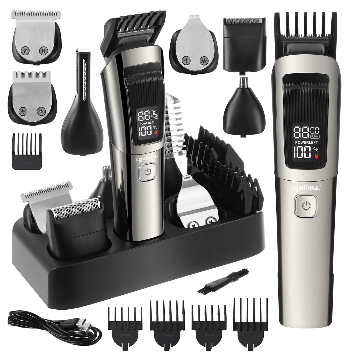 Soulima 27313 8-i-1 Hårklipper og Trimmer