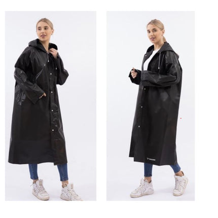 Regnfrakke til kvinder og mænd, leveres i universal størrelse