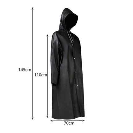 Regnfrakke til kvinder og mænd, leveres i universal størrelse
