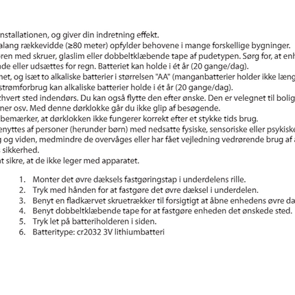 Grundig trådløs ringklokke til hjemmet inkl.  6 forskellige ringe toner