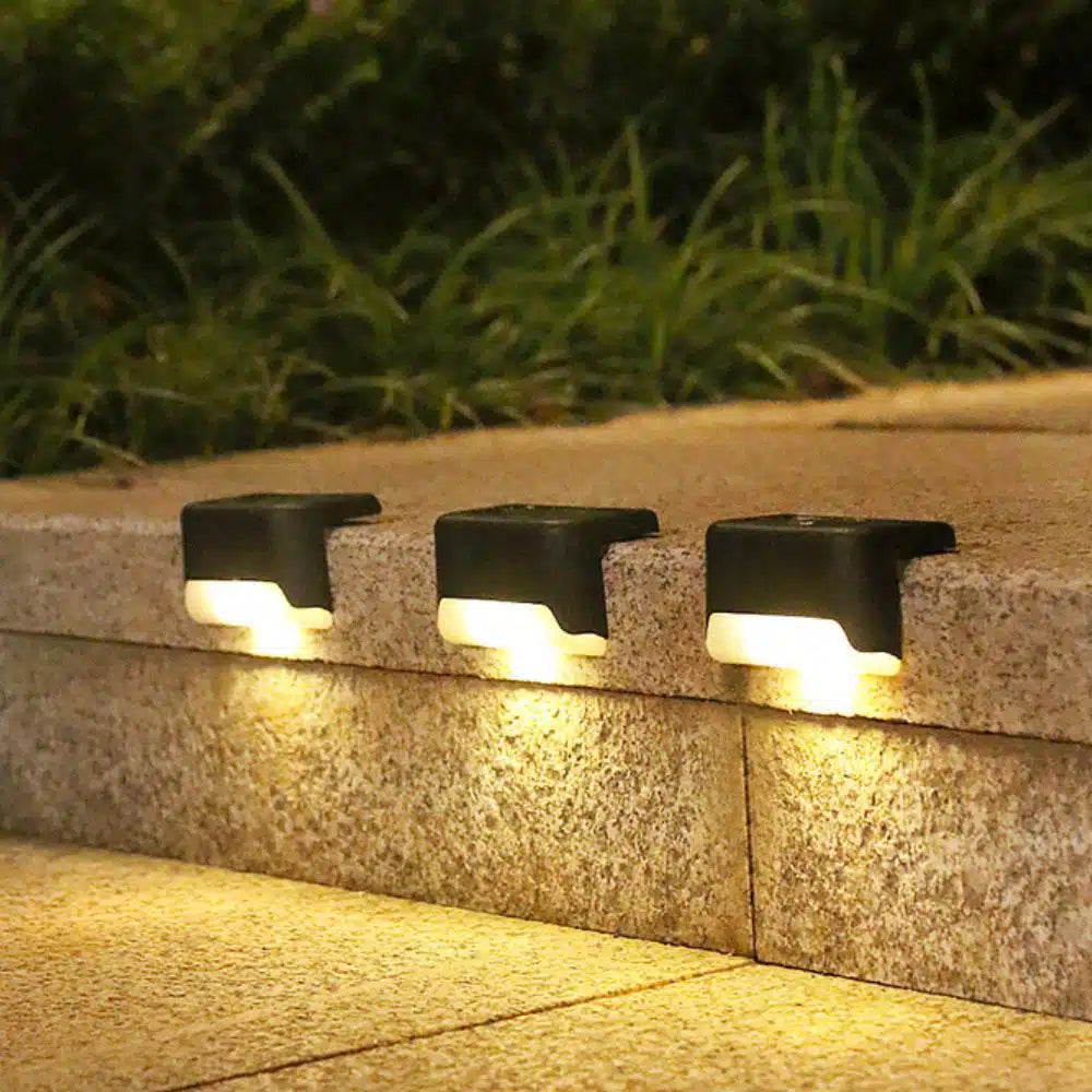 Solar-LED trapp- och staketljus - 4 st. Uppsättning