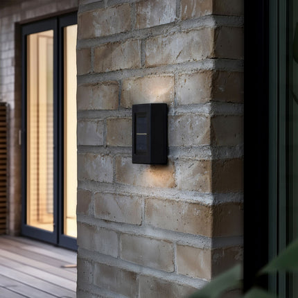 2 stk. Solcellelamper til haven – Udendørs LED Solar lamper i stilrent design