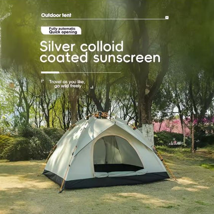 Telt til 3-4 Personer med Dør og Vindue – Inkl. extra Bund beskyttelse