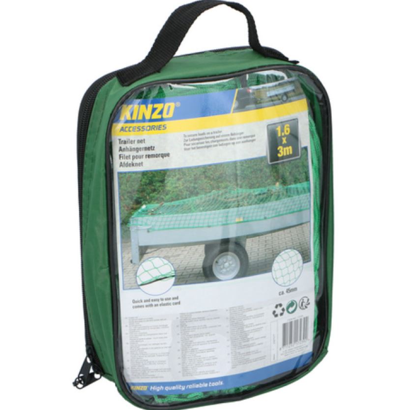 Släpnät från Kinzo med elastisk snöre 1,6 x 3,5 meter
