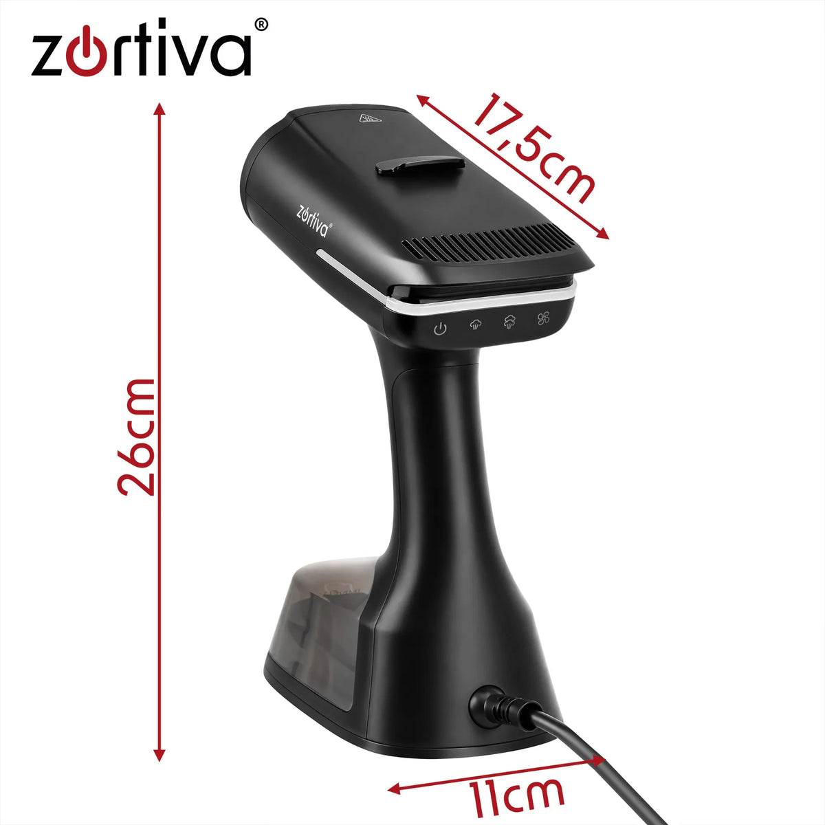 Zortiva Lumivelle Tøjdamper med Sugefunktion 1400W