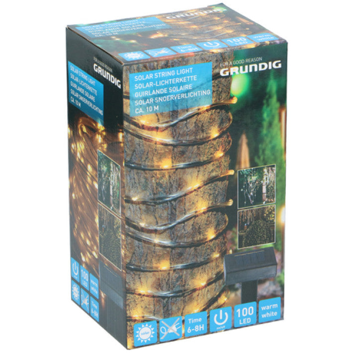 Grundig solcelle lyskæde 100 LED - We Do Better
