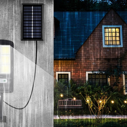 Solcelle lampe LED stærk 120 LED med ekstern solcelle-panel - We Do Better