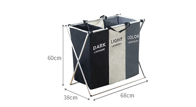 vasketøjskurv 3-delt - We Do Better