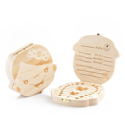 Mælketænder Æske i Træ – Bevar Dit Barns Dyrebare Minder