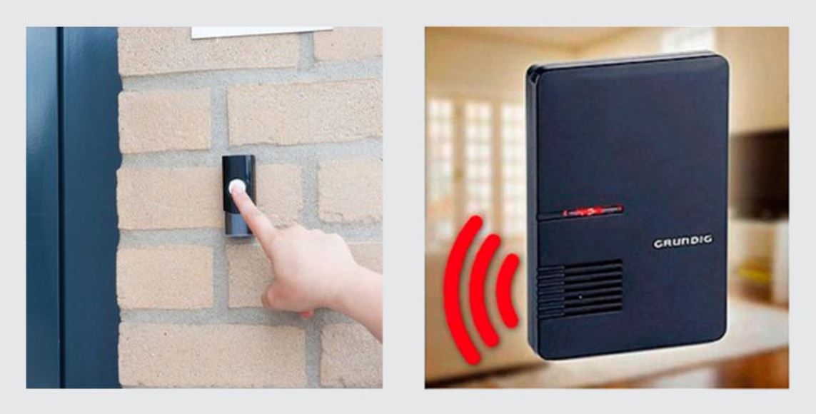 Grundig trådløs ringklokke til hjemmet inkl.  6 forskellige ringe toner - We Do Better