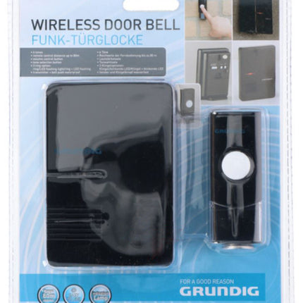 Grundig trådløs ringklokke til hjemmet inkl.  6 forskellige ringe toner - We Do Better