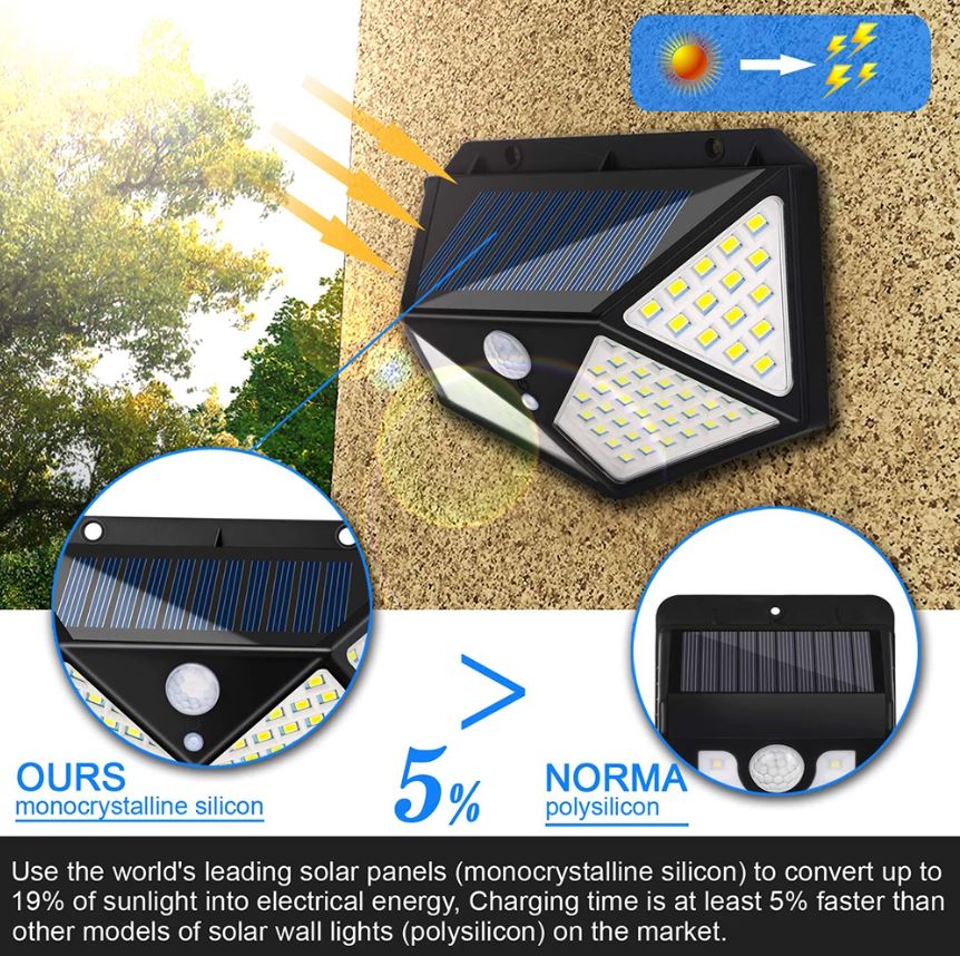 Solcellelampe 100 LED - We Do Better